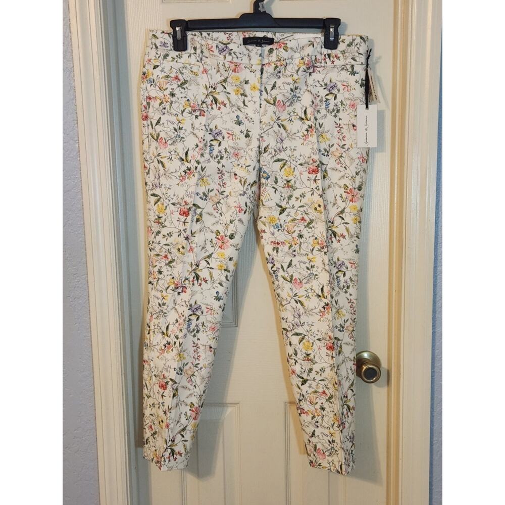 Jasmine and Juliana Floral Cropped Trousers